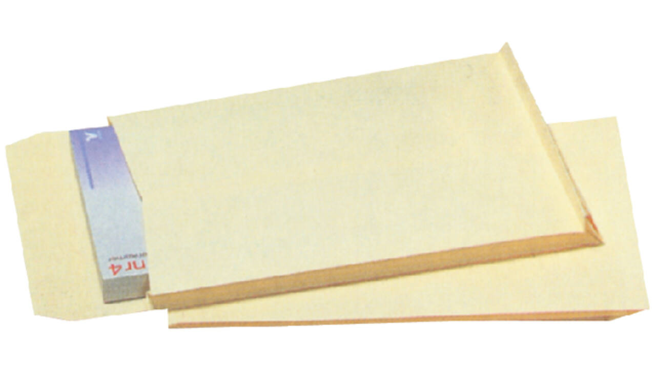 Envelop Quantore monsterzak 262x371x38mm zelfkl creme 125st