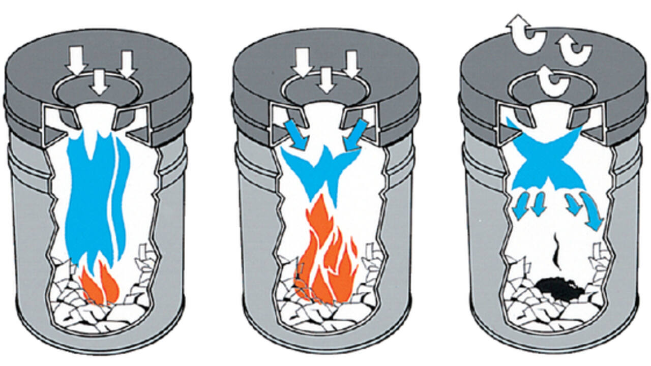 Papierbak met vlamdover Vepabins 15liter 26cm zwart
