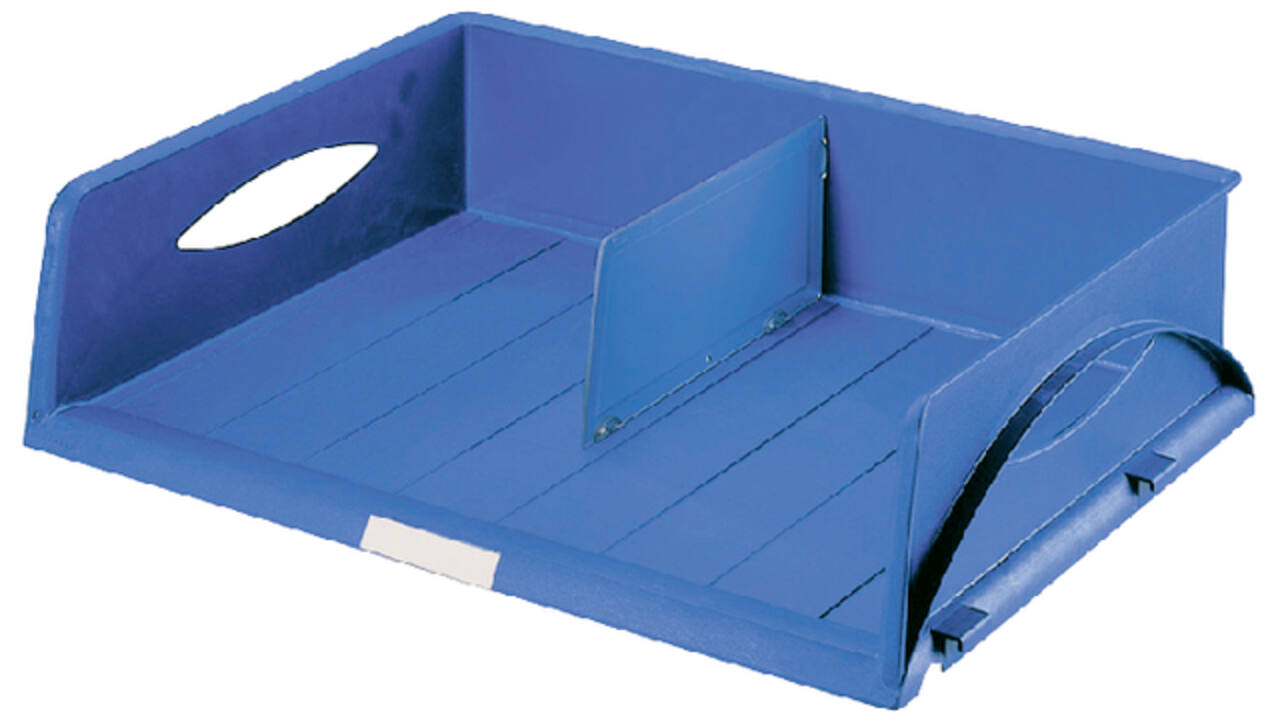 Brievenbak Leitz Sorty Jumbo A3 dwars blauw