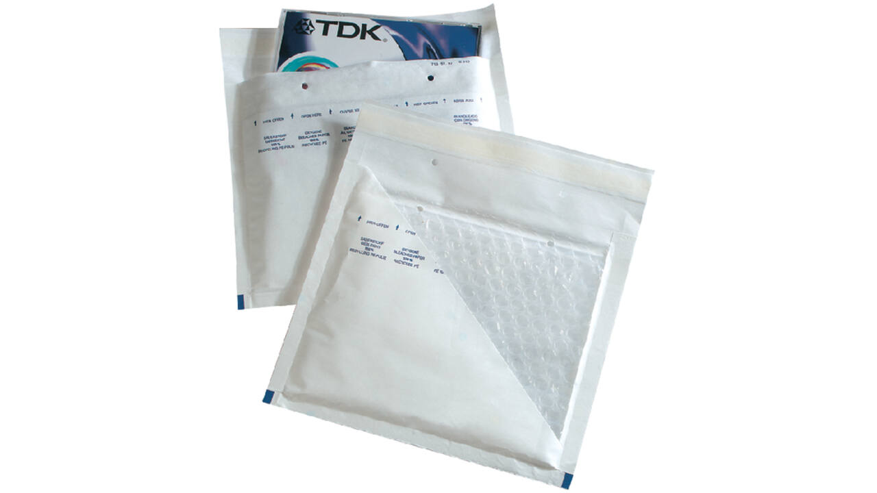 Envelop Jiffy luchtkussen tbv CD 202x175mm wit 100stuks