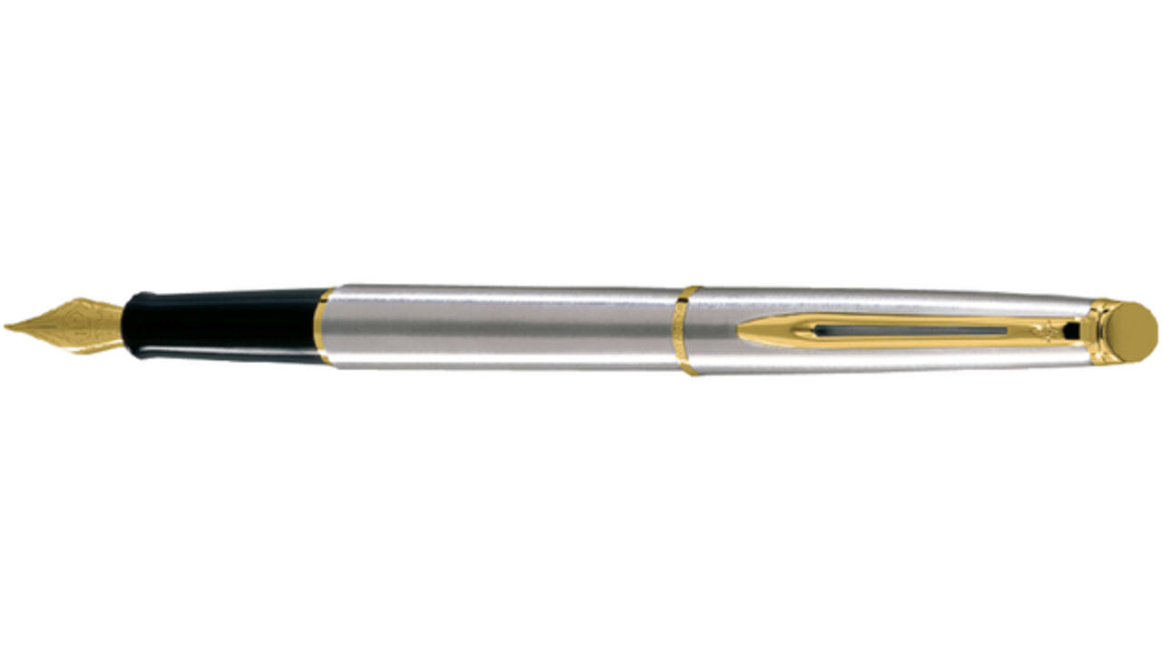 Vulpen Waterman Hémisphère stainless steel GT fijn