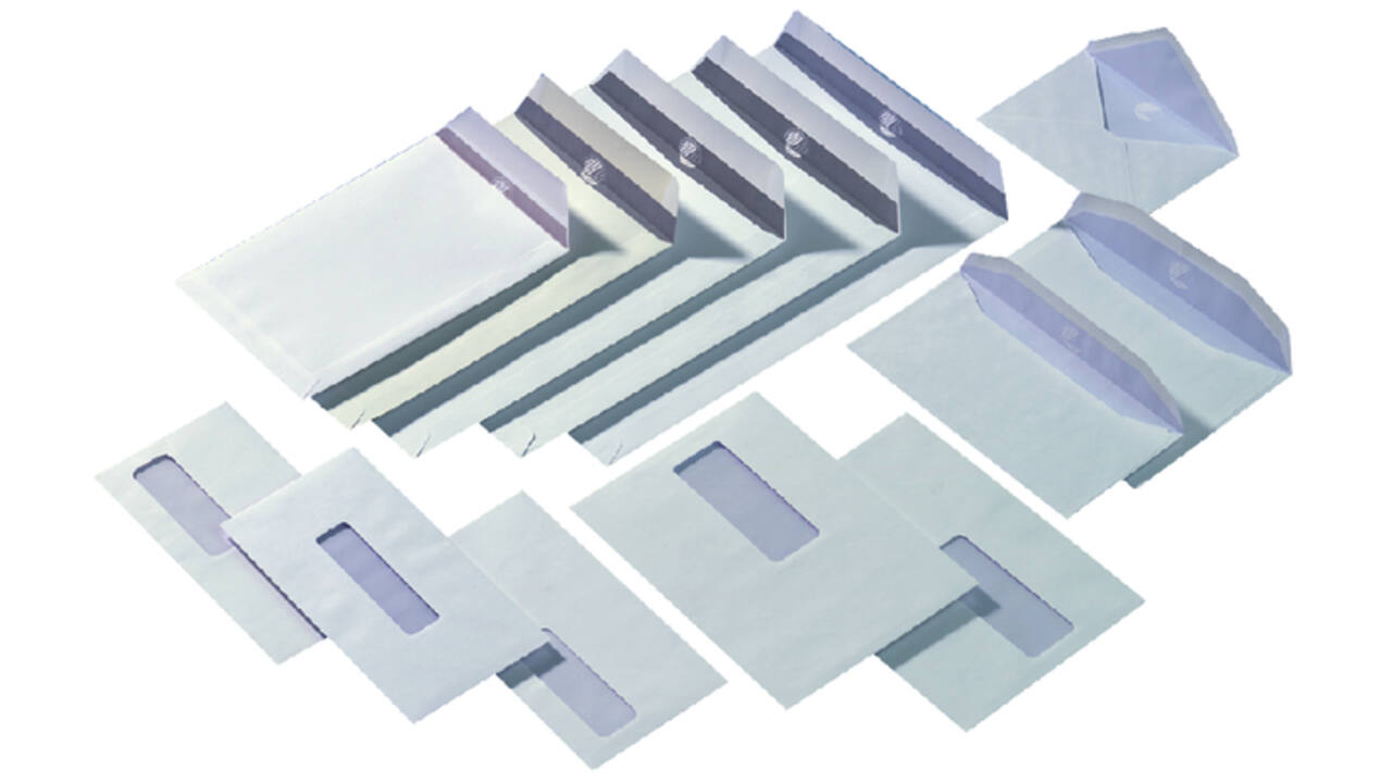Envelop Quantore 114x229mm venster 4x11cm rechts zelfk 50st