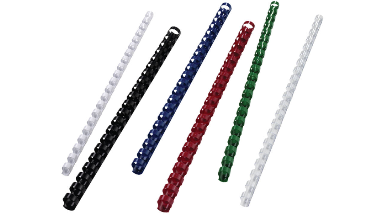 Bindrug GBC 6mm 21-rings A4 wit 100 stuks
