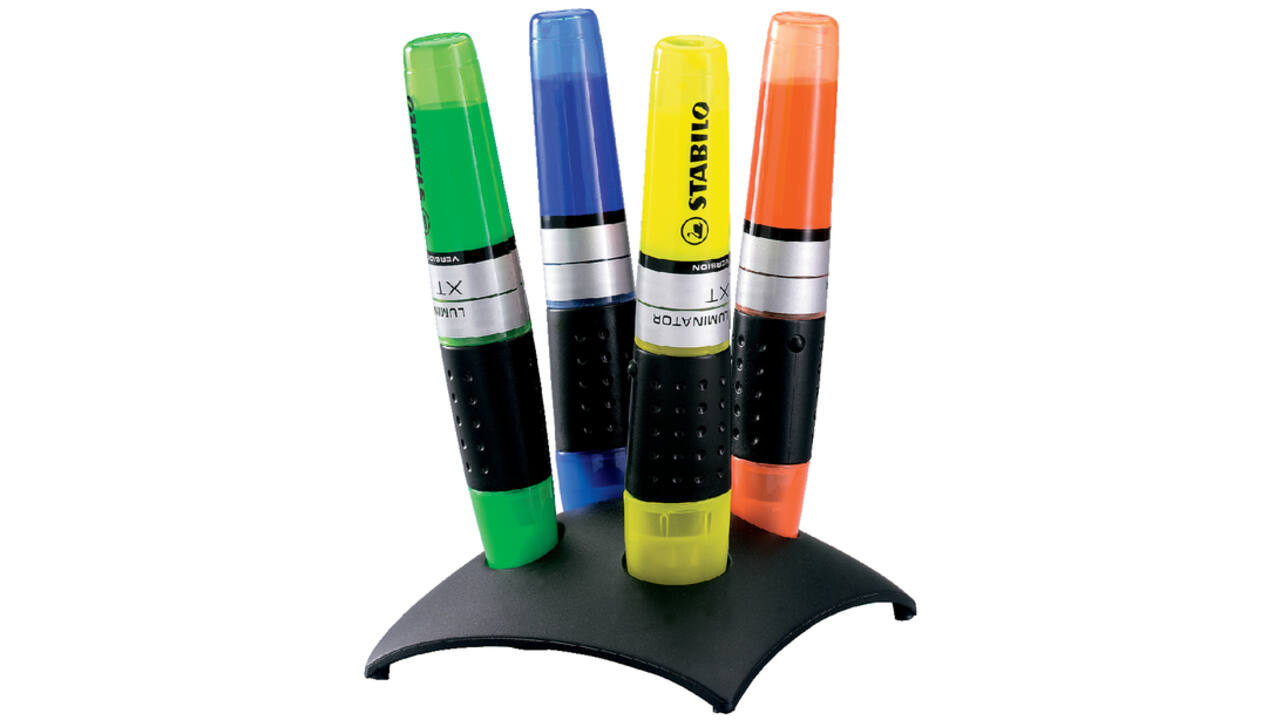 Markeerstift STABILO Luminator 71/04 assorti deskset à 4 stuks