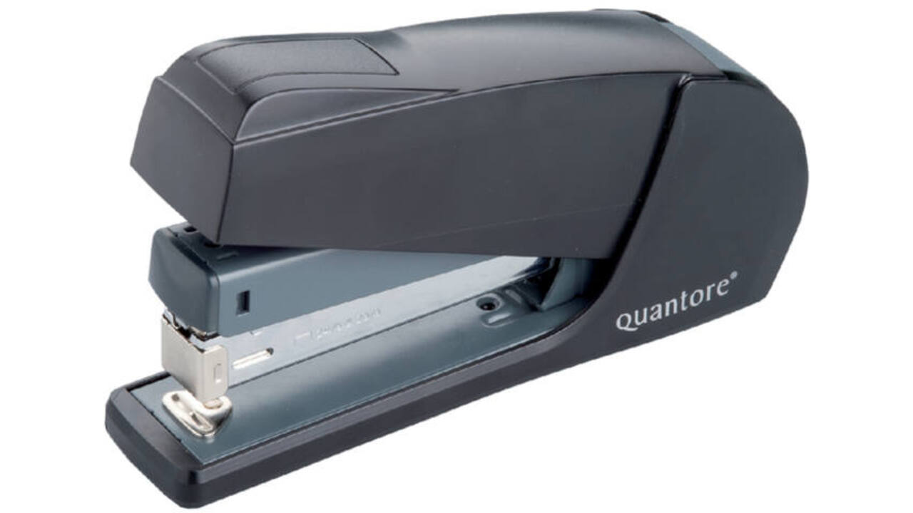 Nietmachine Quantore luxe fullstrip 20vel 24/6 zwart