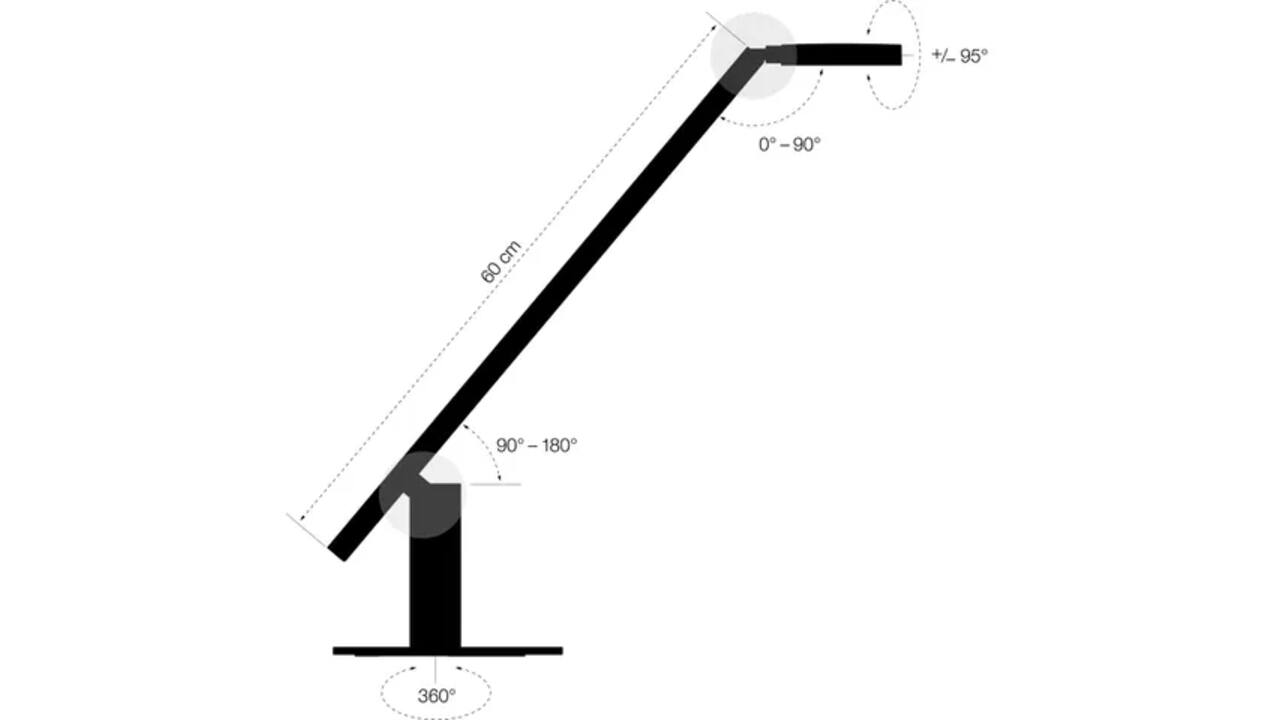 Bureaulamp Luctra Lite Zwart