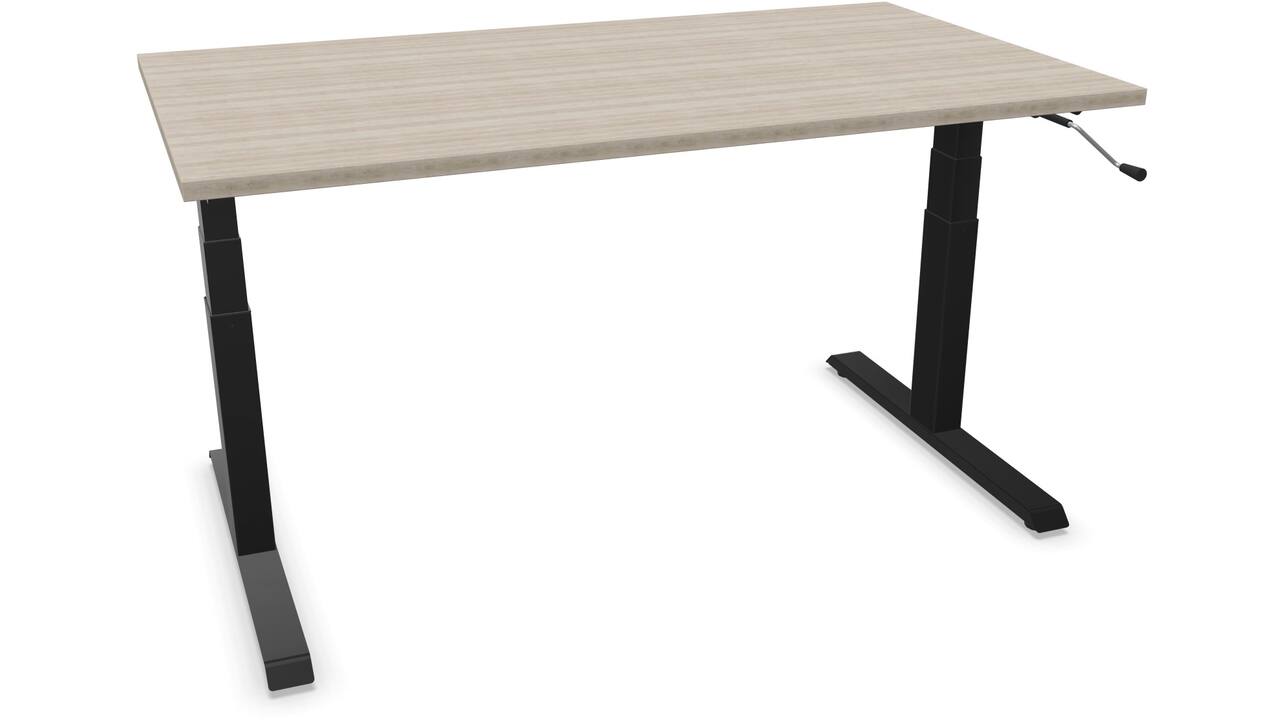 S-Light 140x80cm - Zwart / Oak Light