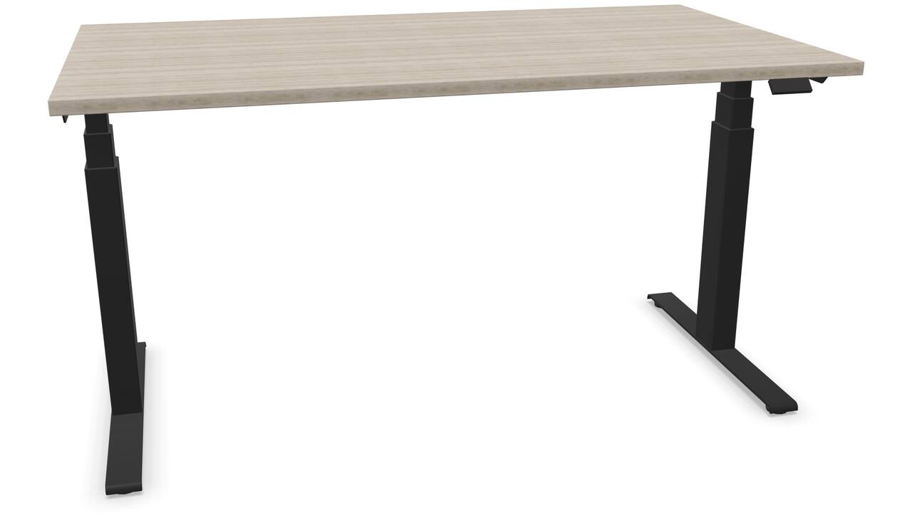 S-Line 140x80cm - Zwart / Oak Light