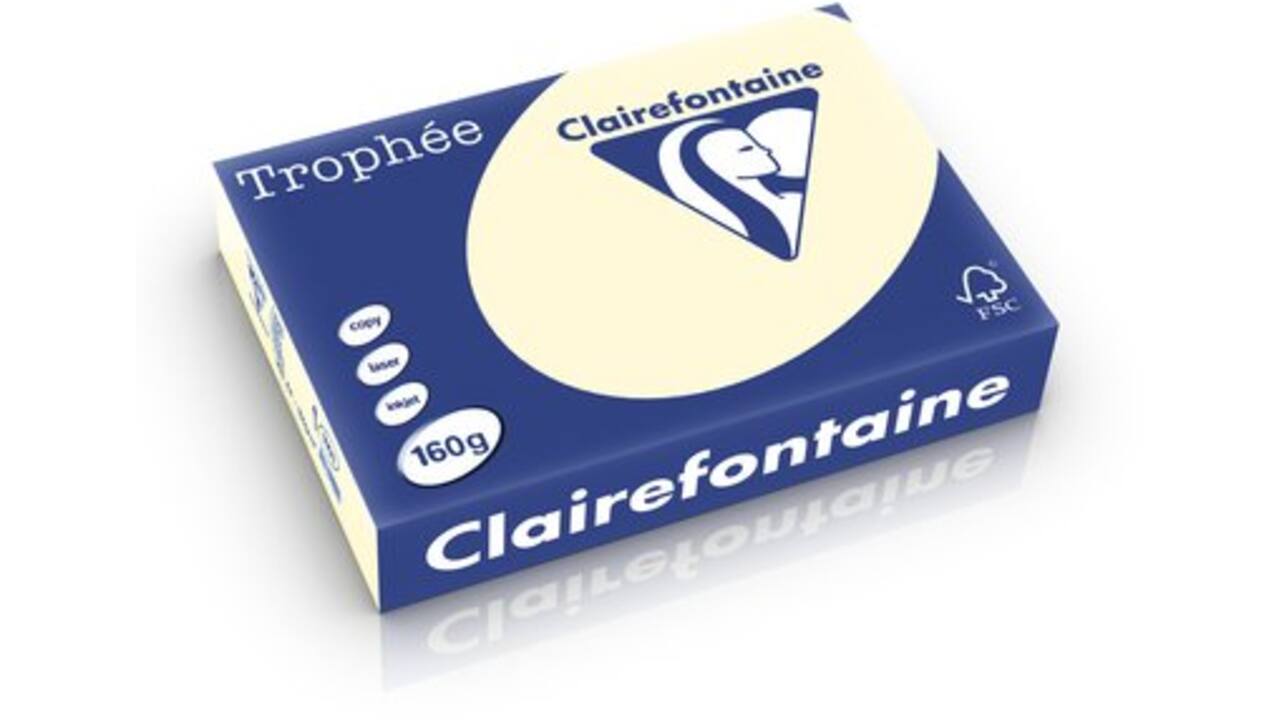 Kopieerpapier Clairefontaine Trophee (BE) 120gr A4 creme
