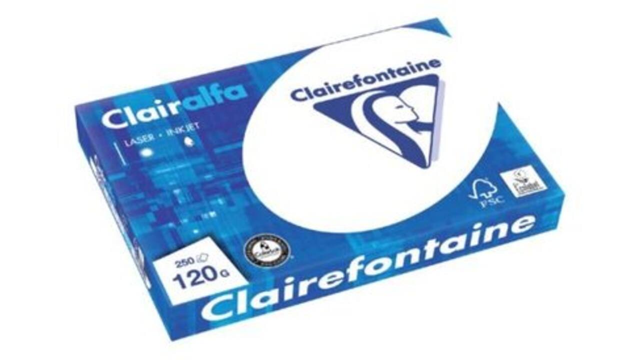 Kopieerpapier Clairefontaine Clairalfa A4 120gr Wit