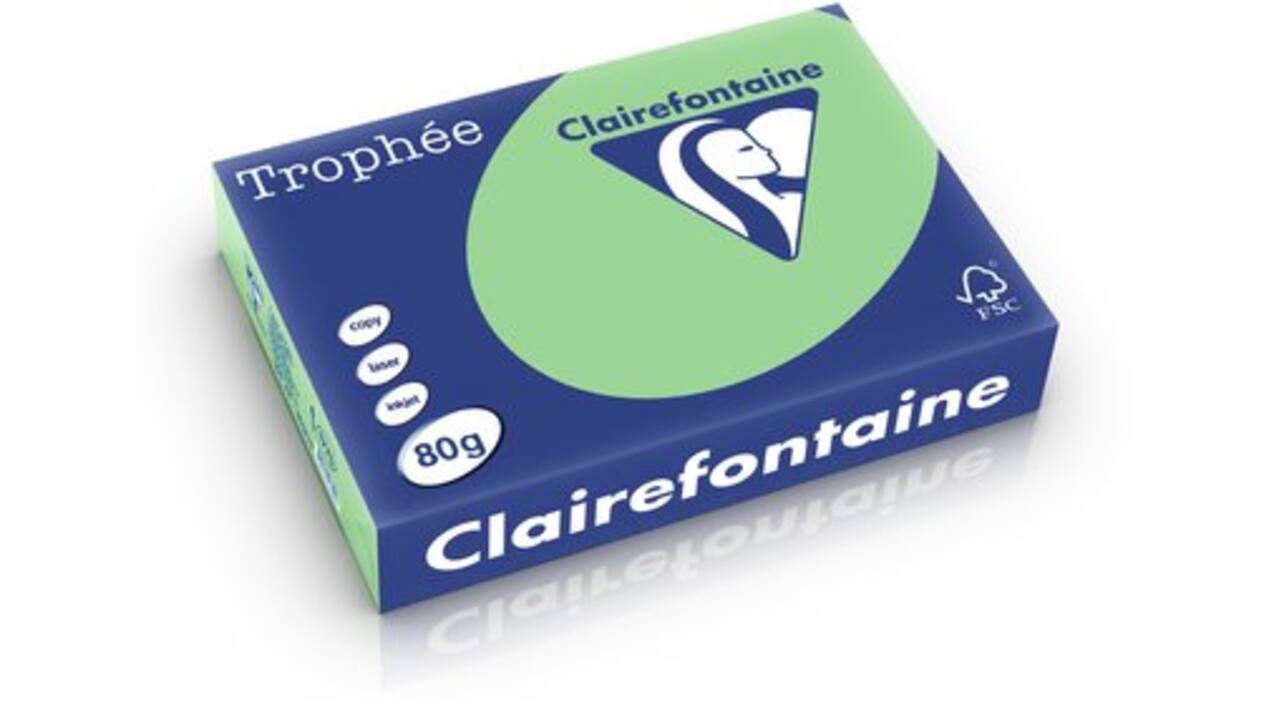 Kopieerpapier Clairefontaine Trophee (BE) natuurgroen A4 1775