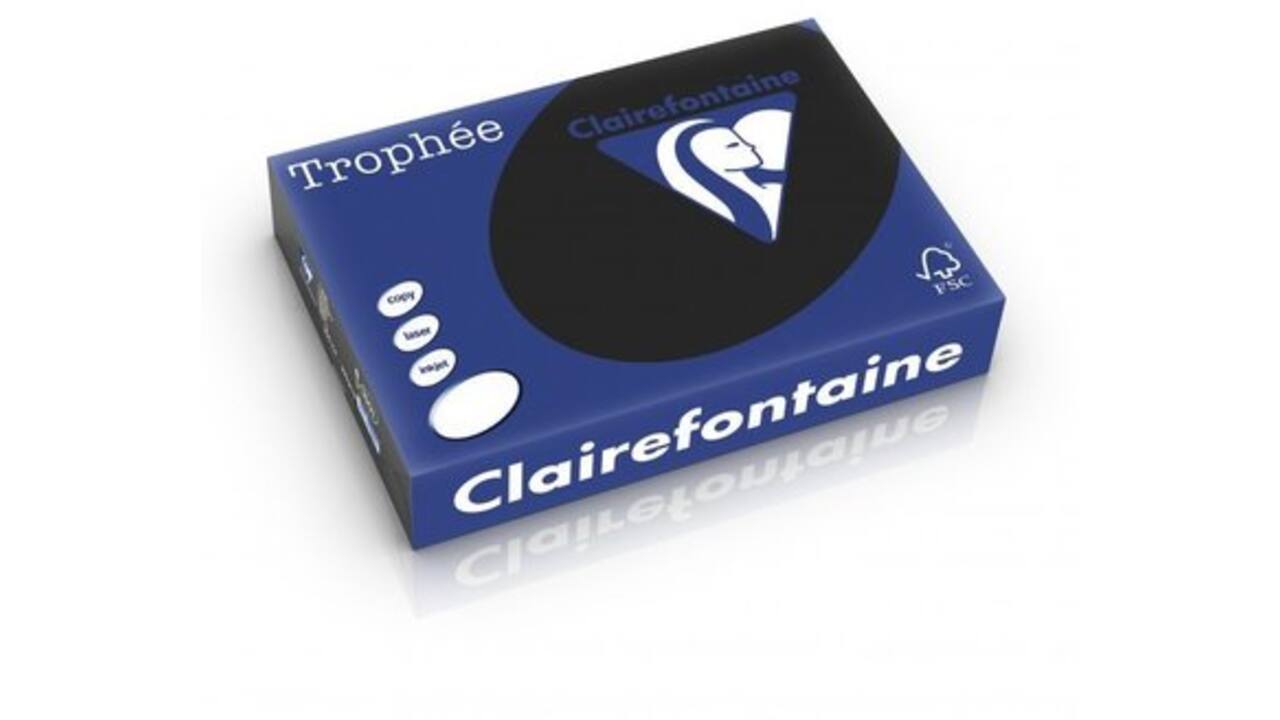 Kopieerpapier Clairefontaine Trophee (BE) A4 120gr Zwart