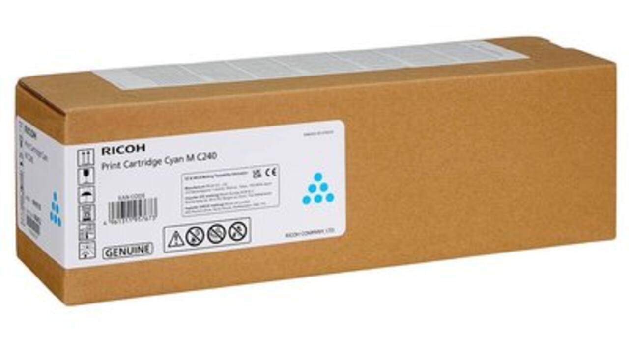 Ricoh M C240 toner cyaan (capaciteit 4.500 afdrukken)