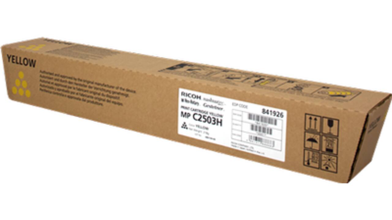 Ricoh MP C2503H toner geel (capaciteit 9.500 afdrukken)