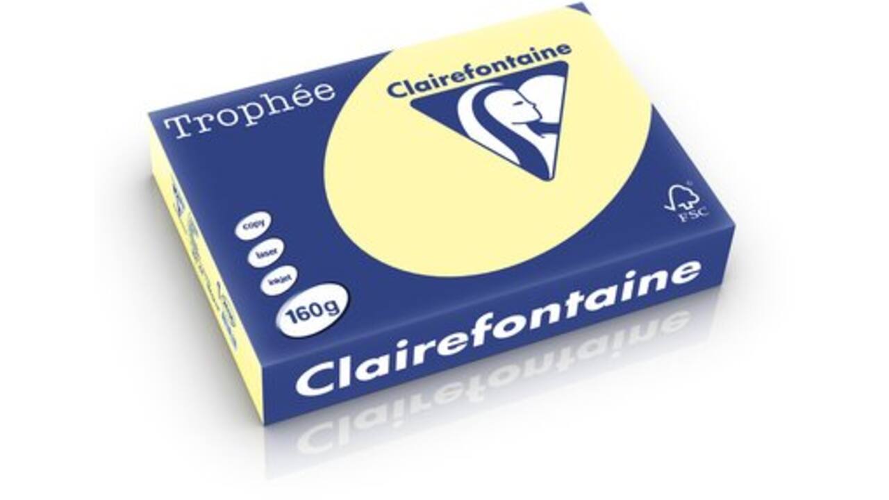 Clairefontaine Trophee (BE) pastel basic 80g/m² geel 1884 297 x 420 mm A3 SG