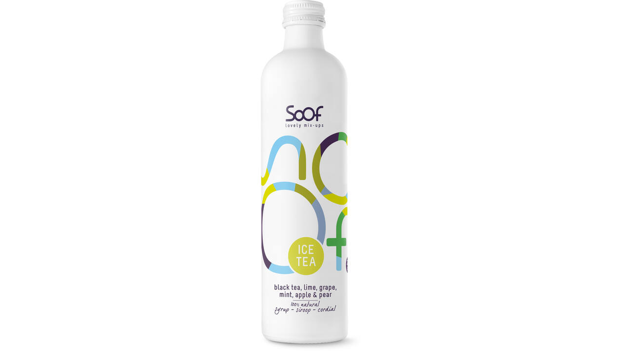 Soof Siroop Ice Tea - Black Tea, Lime, Mint, Grape, Apple & Pear 340ml