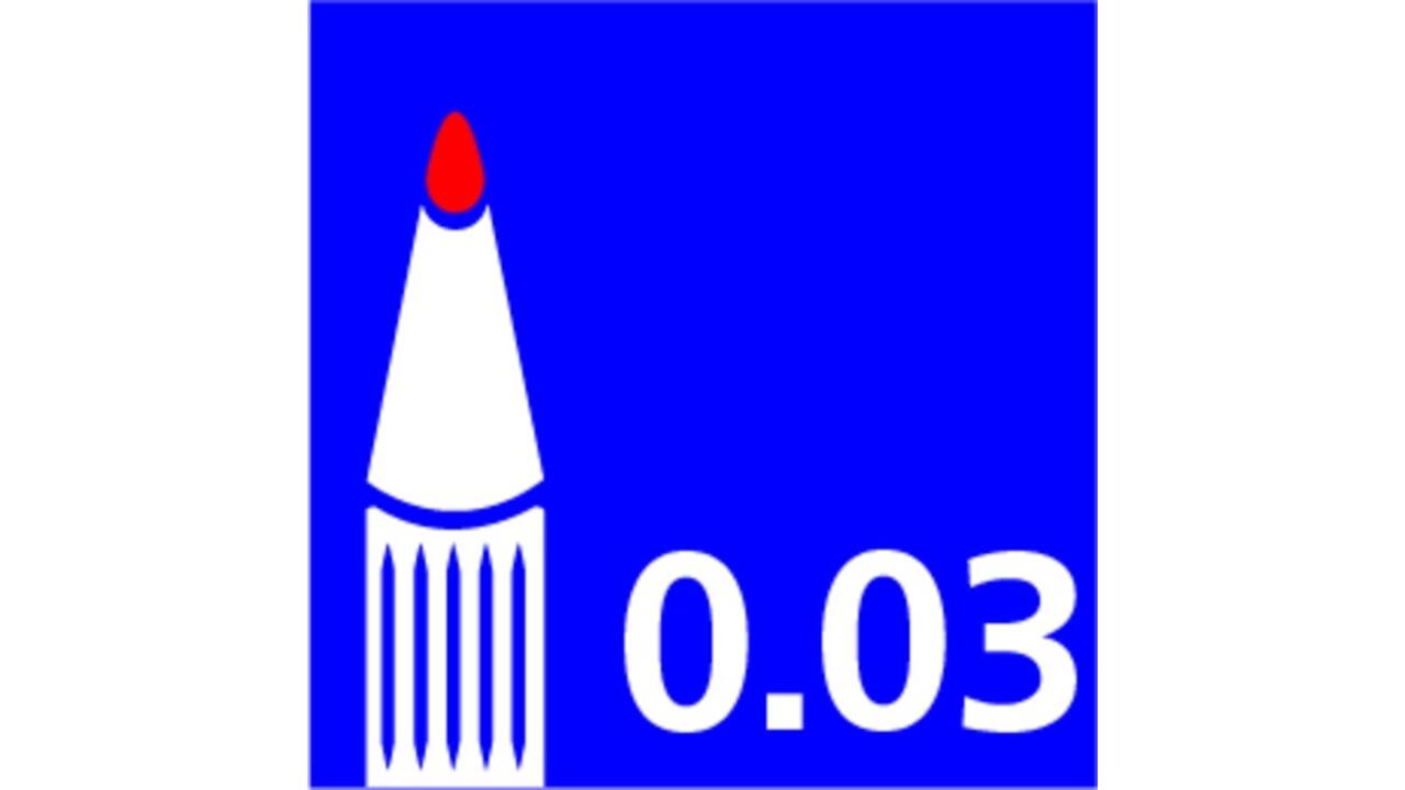 Fineliner Uni-ball Pin 0.03mm zwart