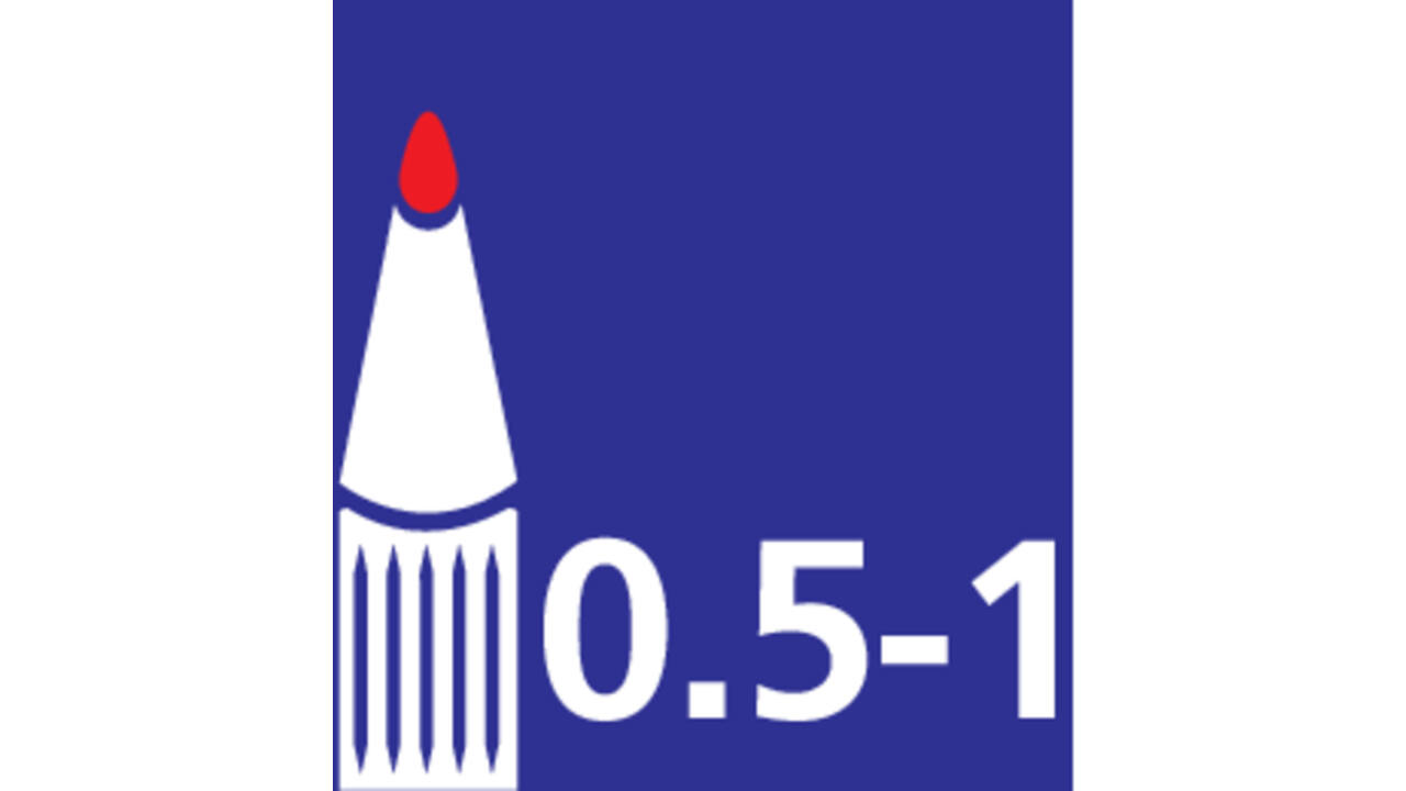 Cd marker edding 8400 rond 0.5-1.0mm zwart