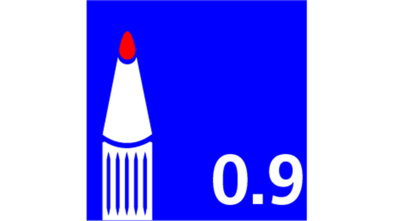 Vulpotlood Pentel A319 HB 0.9mm geel