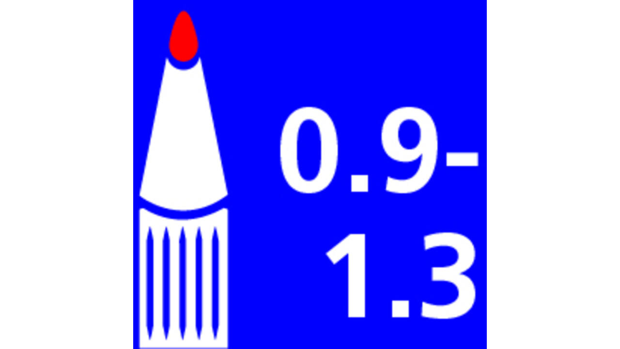 Verfstift Posca PC3M fijn assorti set à 8 stuks