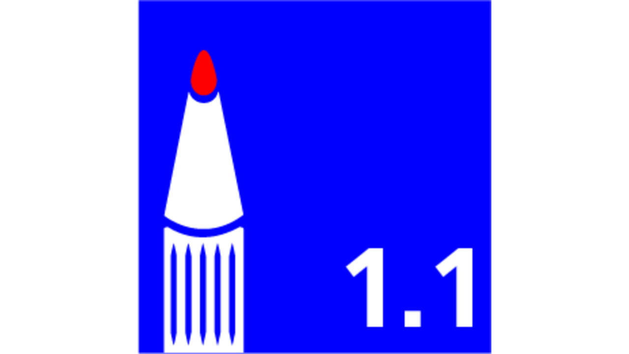 Viltstift Bic 1445 ecolutions rond fijn zwart
