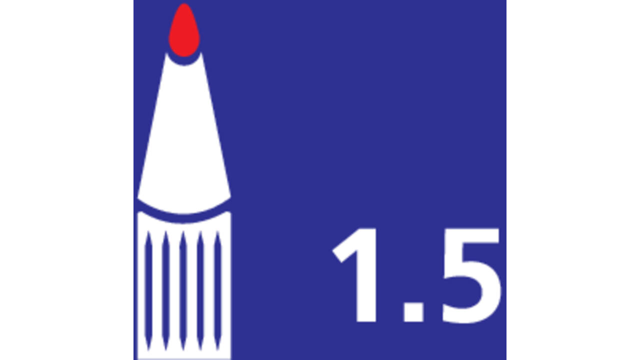 Viltstift Artline 70 rond 1.5mm rood