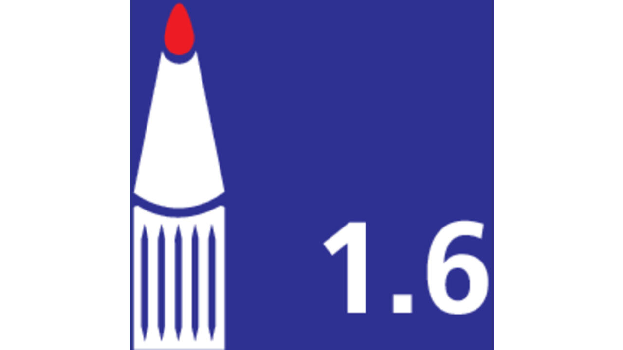 Viltstift Bic Velleda 1721 whiteboard rond fijn assorti set à 4 stuks