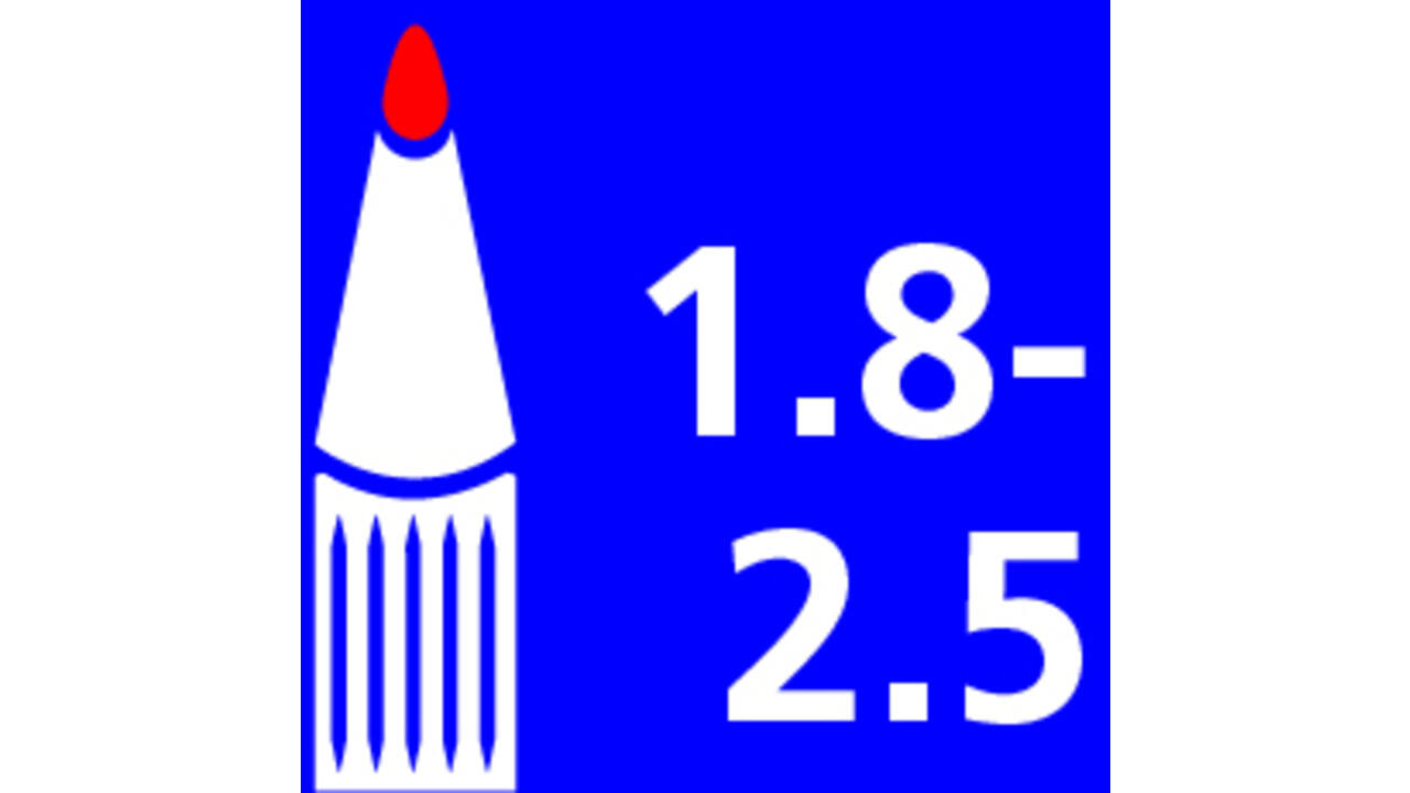 Krijtstift Uni-ball chalk rond 1.8-2.5mm goud