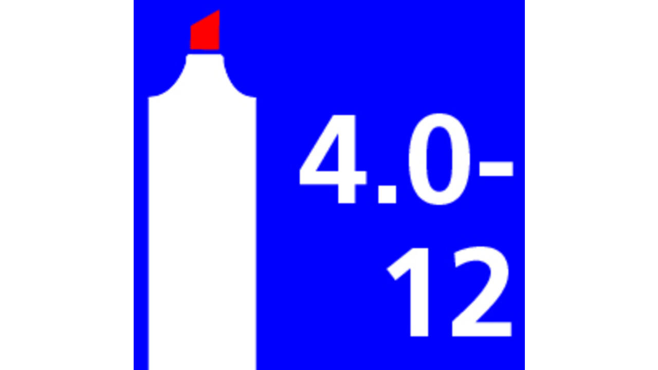 Viltstift edding 800 schuin 4-12mm blauw