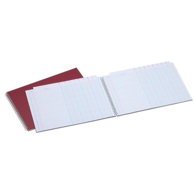 Tabellarisch register Djois Atlanta 247x351mm 2x8kolommen 108blz rood