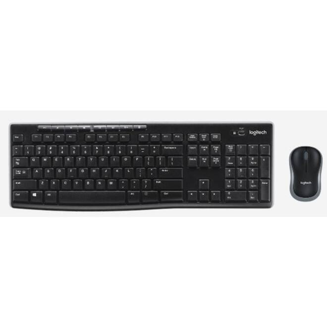 Toetsenbord Logitech MK270 Qwerty +muis zwart