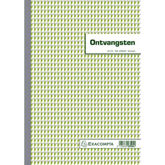 Kasboek Exacompta Manifold ontvangsten dupli 50vel