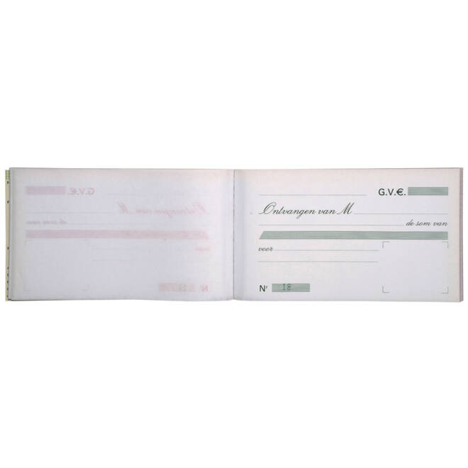 Kasboek Exacompta Manifold ontvangstbewijs dupli 50vel