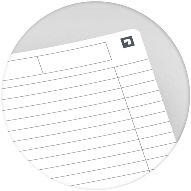 Collegeblok Oxford Office Essentials A4+ lijn 4-gaats 180 pagina's 80gr assorti