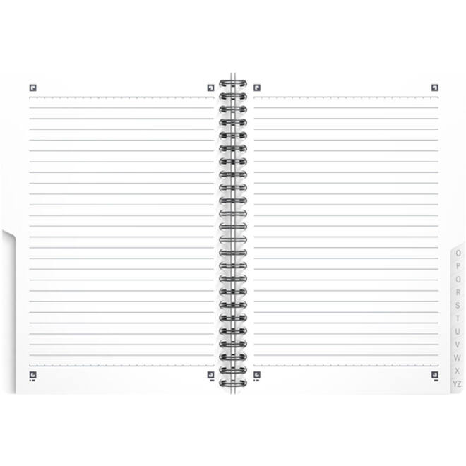 Indexboek Oxford Urban Mix A5 90vel alfabet lijn