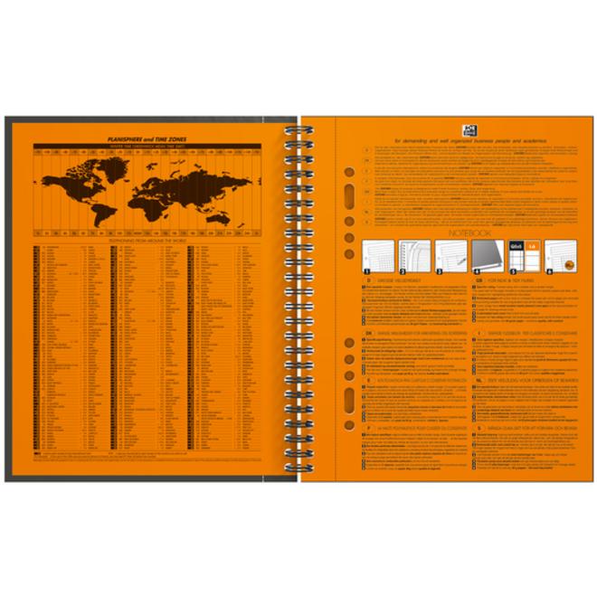Spiraalblok Oxford International Notebook A5+ ruit 5mm