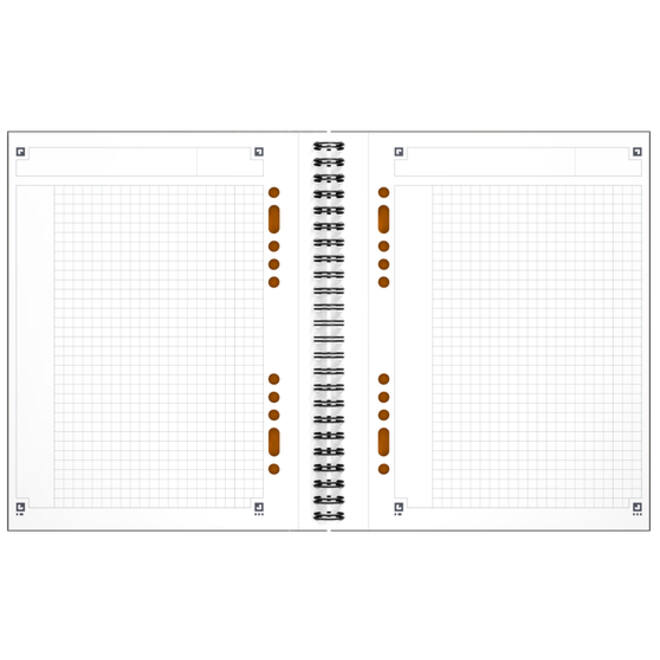 Spiraalblok Oxford International Notebook A5+ ruit 5mm