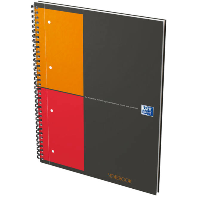 Spiraalblok Oxford International Notebook A4+ ruit 5mm