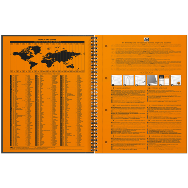 Spiraalblok Oxford International Notebook A4+ ruit 5mm
