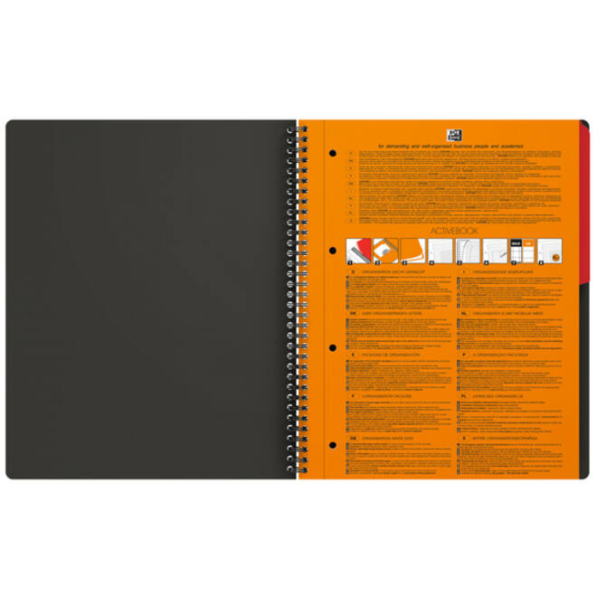 Spiraalblok Oxford International Activebook A4+ ruit 5mm
