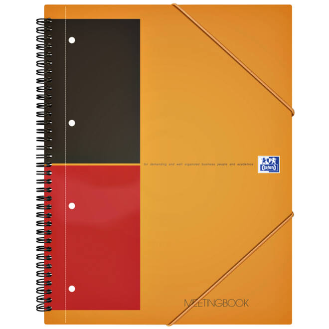 Spiraalblok Oxford International Meetingbook A4+ lijn