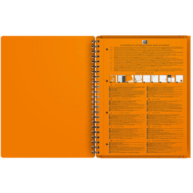 Spiraalblok Oxford International Meetingbook A4+ lijn