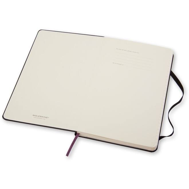 Notitieboek Moleskine large 130x210mm lijn hard cover zwart