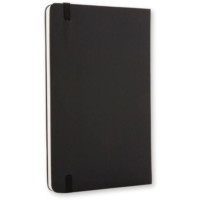 Notitieboek Moleskine large 130x210mm blanco hard cover zwart