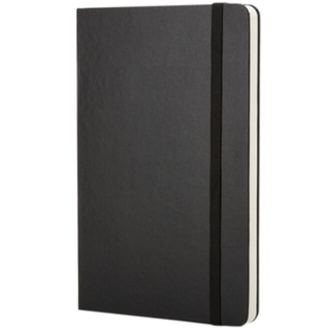Notitieboek Moleskine pocket 90x140mm blanco hard cover zwart