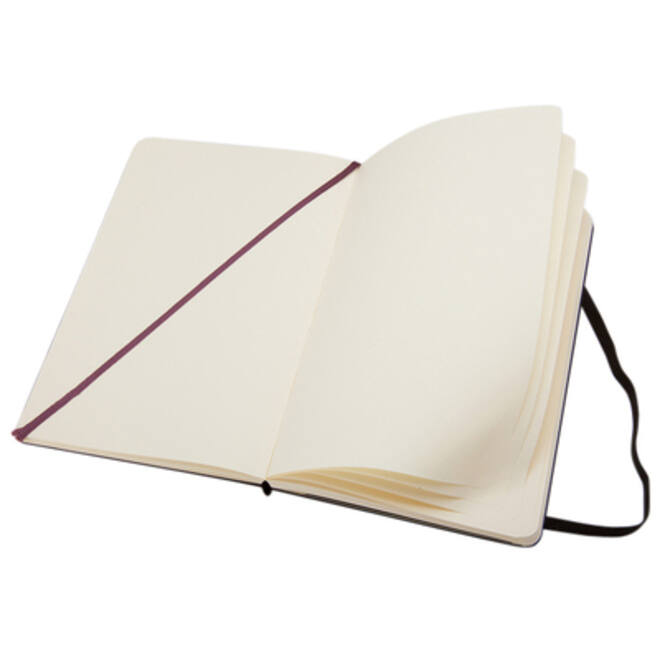 Notitieboek Moleskine pocket 90x140mm blanco hard cover zwart