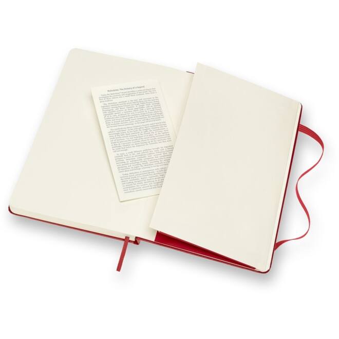 Notitieboek Moleskine large 130x210mm lijn hard cover rood