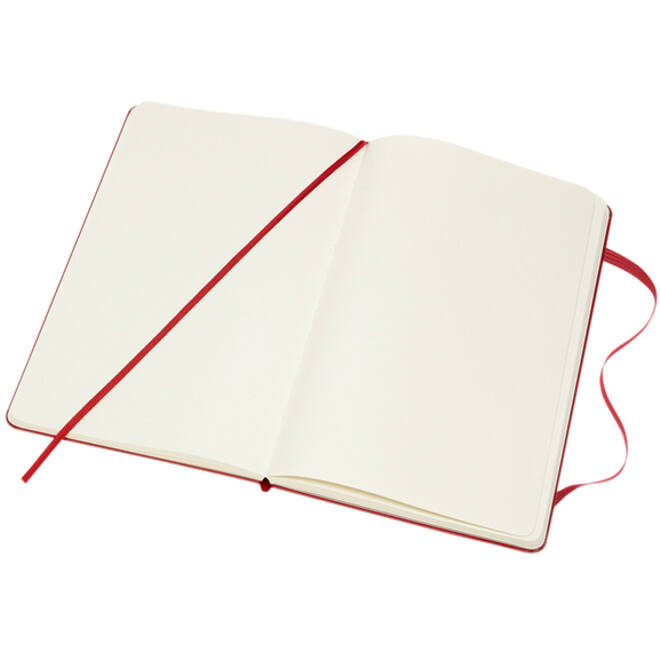 Notitieboek Moleskine large 130x210mm blanco hard cover rood