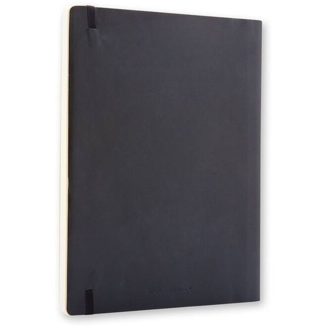 Notitieboek Moleskine XL 190x250mm blanco soft cover zwart