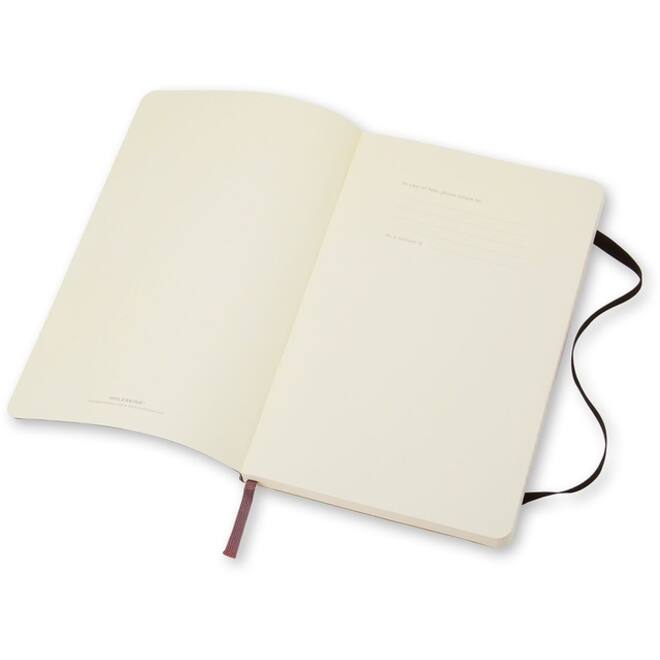 Notitieboek Moleskine pocket 90x140mm lijn soft cover zwart